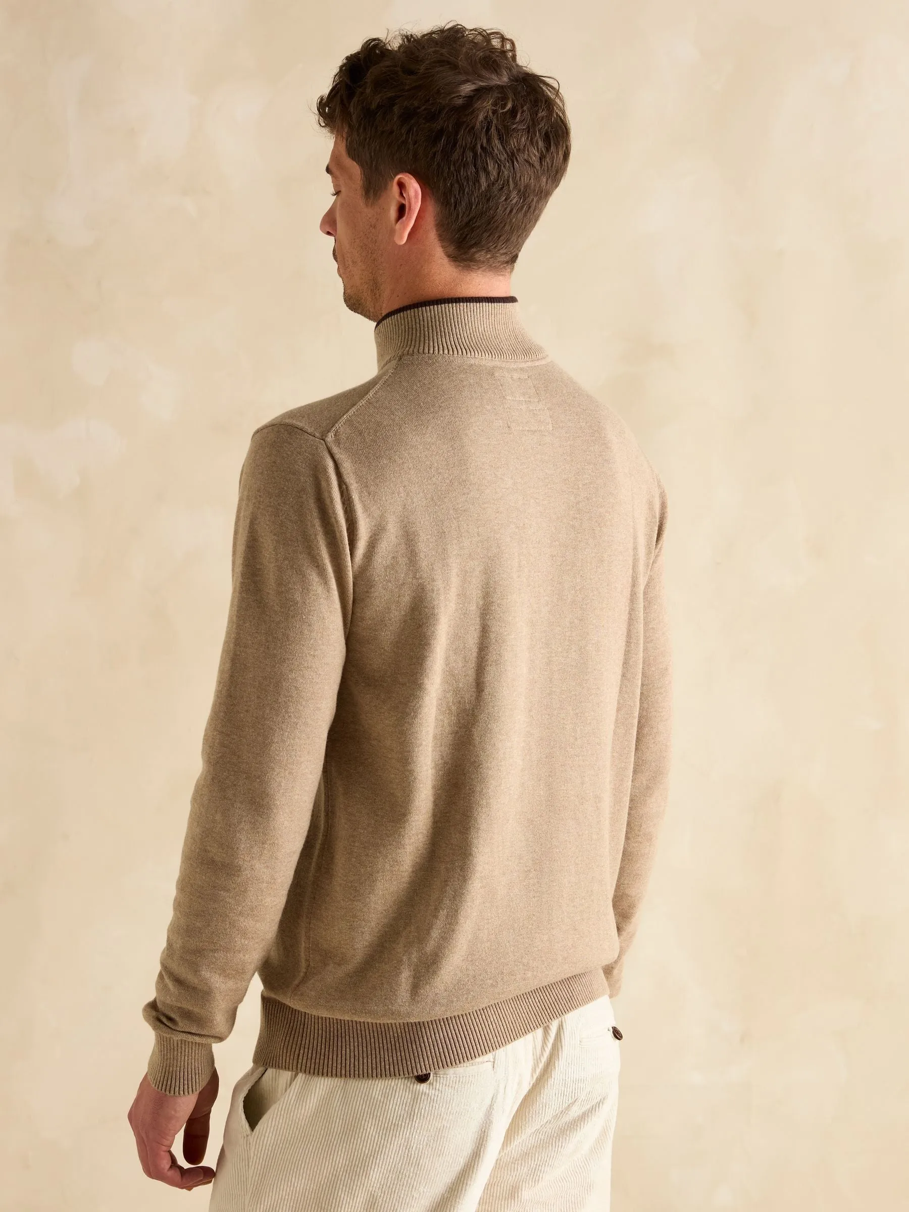 Joules Hillside Quarter Zip Funnel Neck Jumper