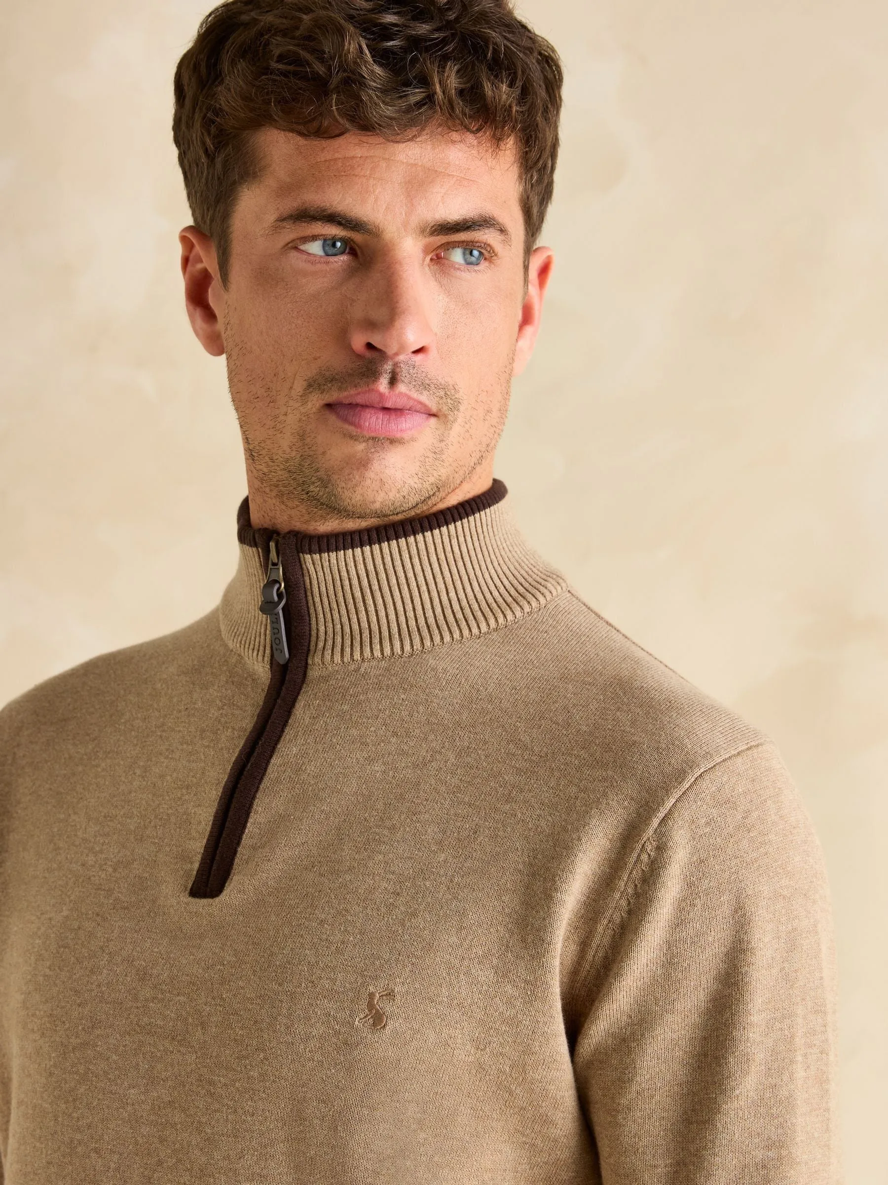 Joules Hillside Quarter Zip Funnel Neck Jumper