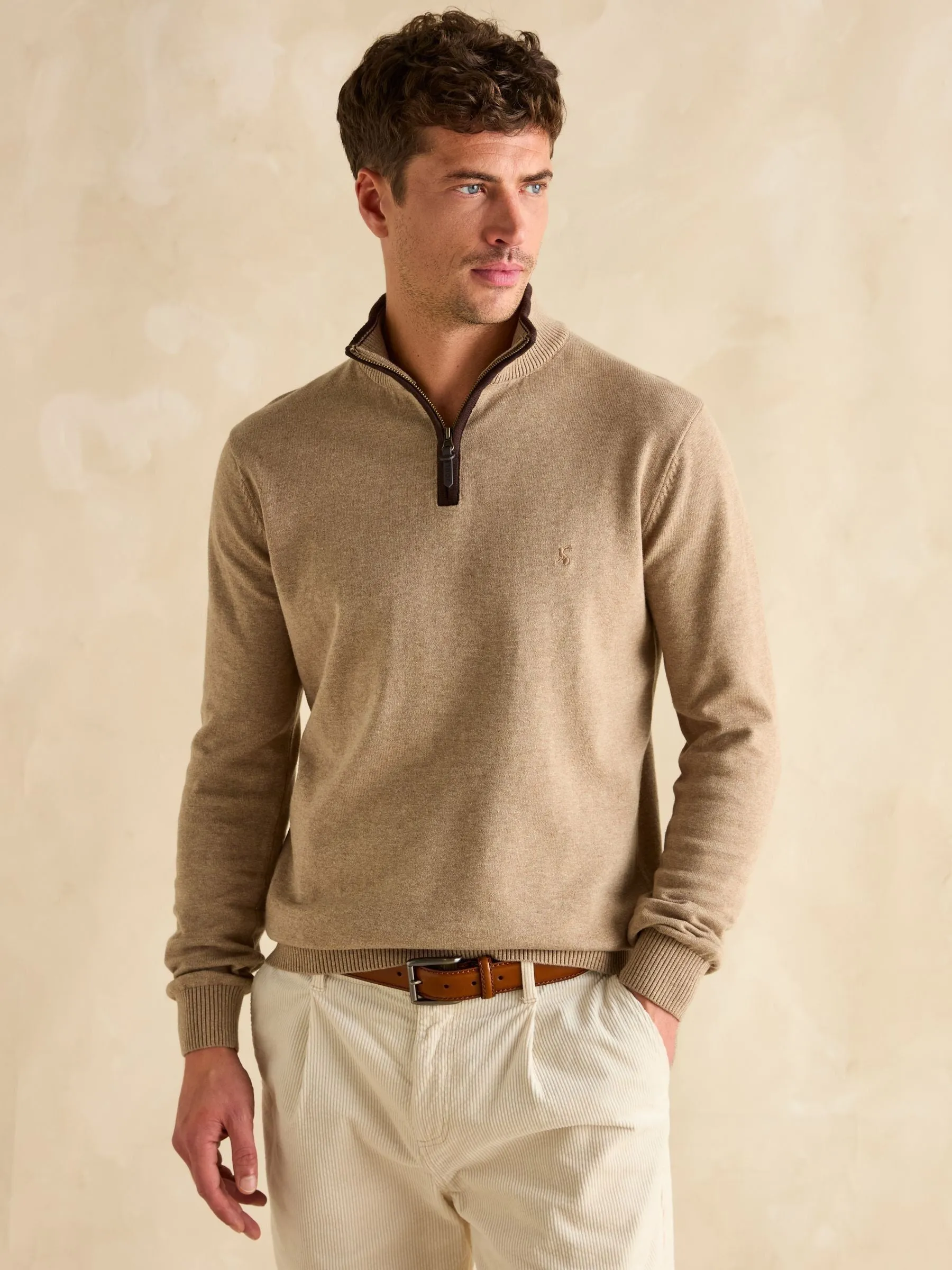 Joules Hillside Quarter Zip Funnel Neck Jumper