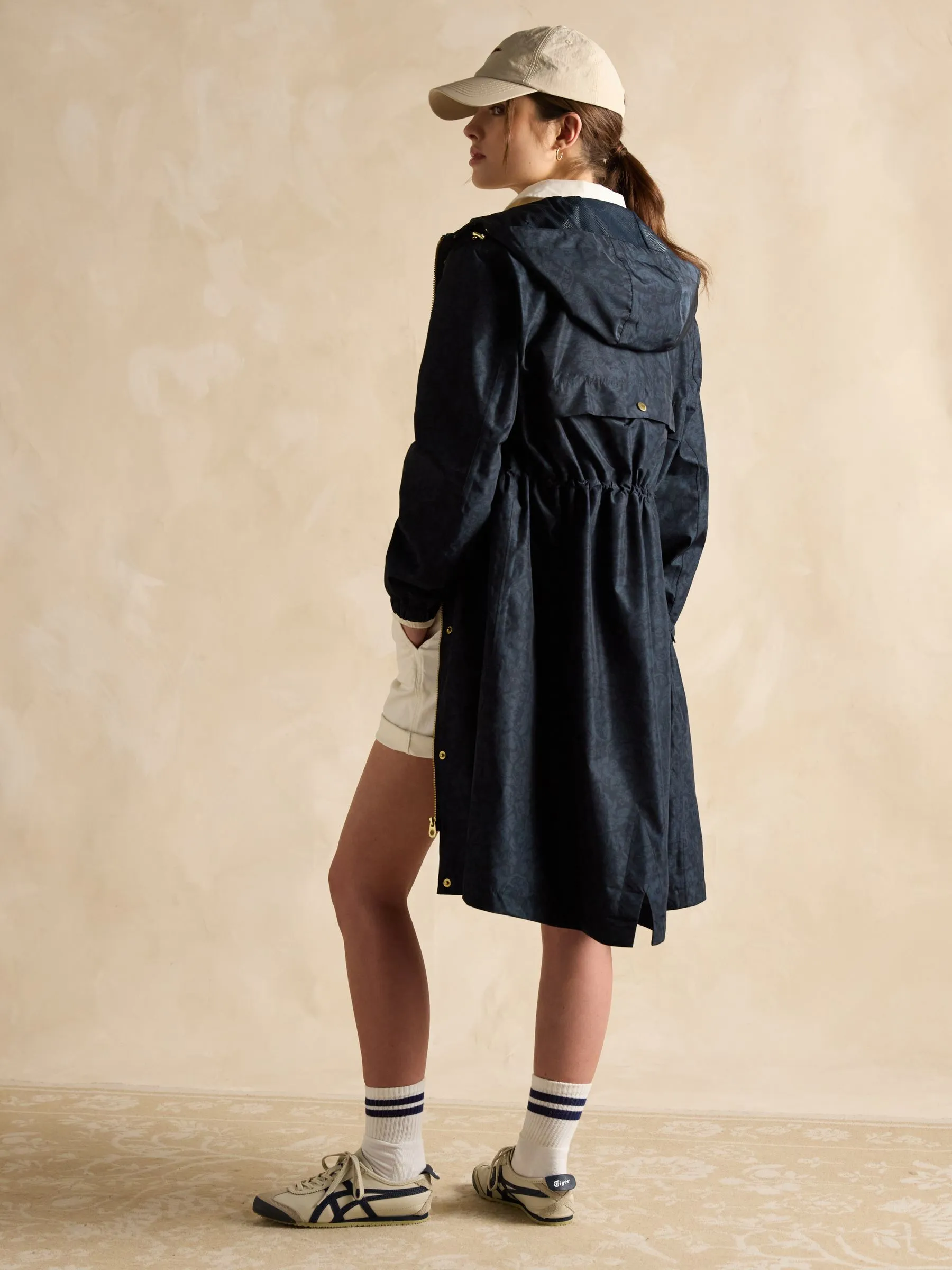 Joules Holkham Waterproof Printed Packable Raincoat