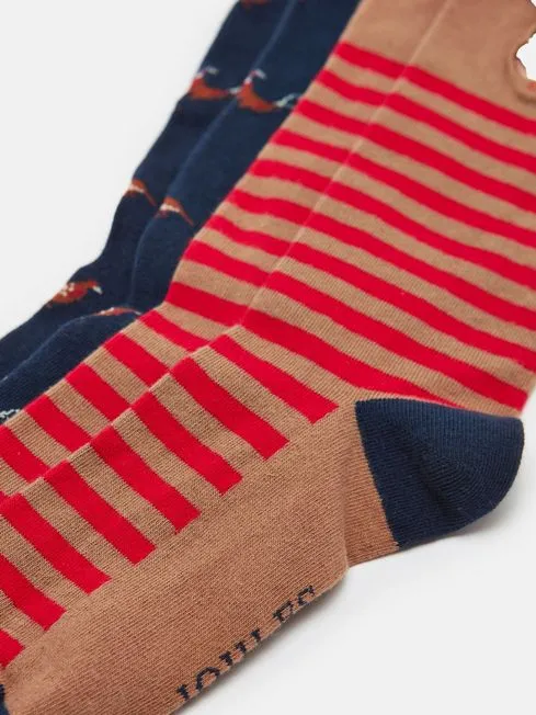 Joules Kingsbury Men's 2 Pack Socks