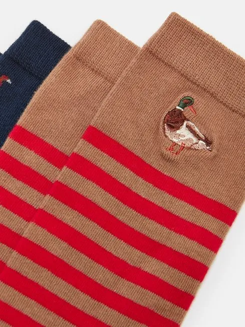 Joules Kingsbury Men's 2 Pack Socks