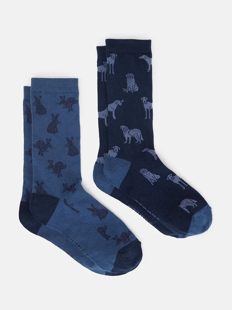 Joules Kingsbury Men's 2 Pack Socks