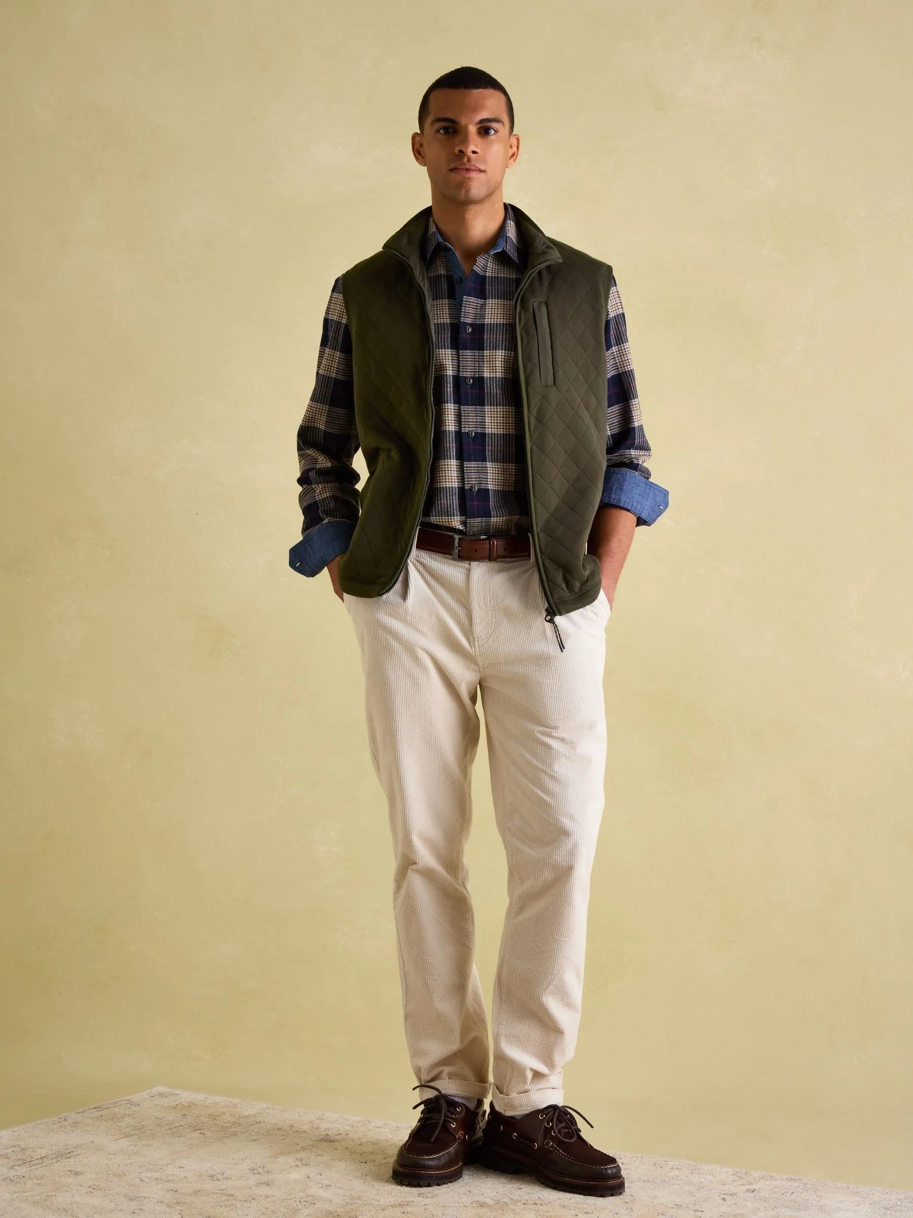 Joules Malton Quilted Jersey Gilet