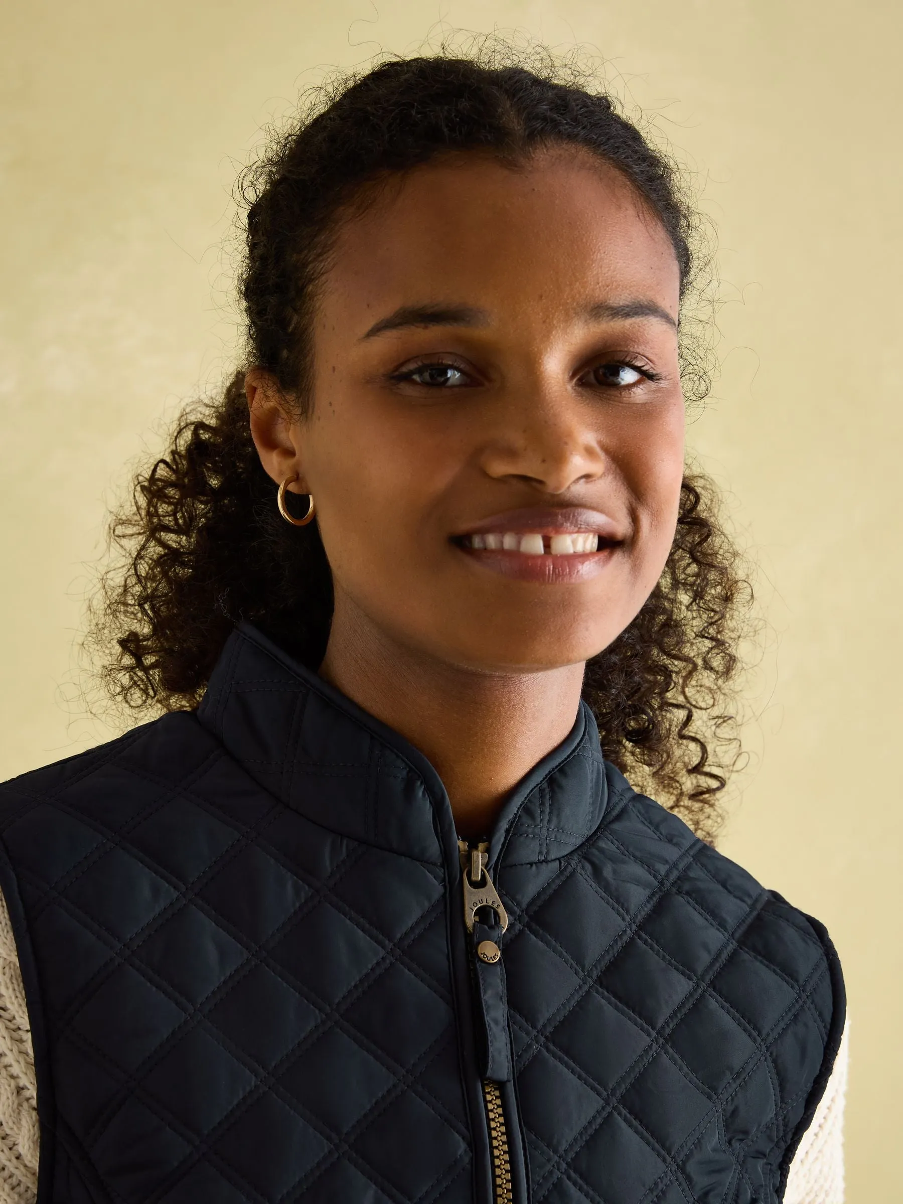 Joules Minx Showerproof Diamond Quilted Gilet