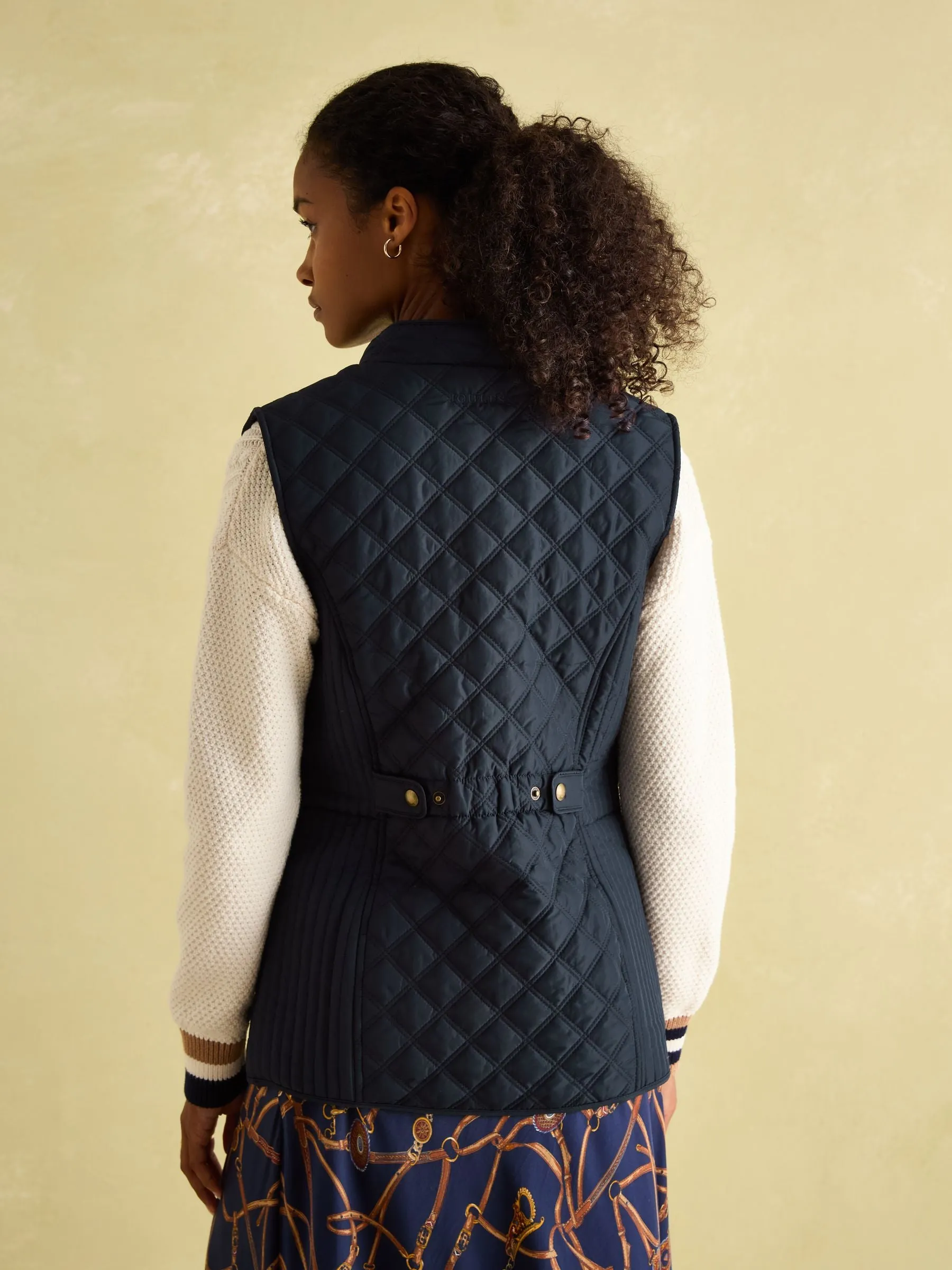 Joules Minx Showerproof Diamond Quilted Gilet