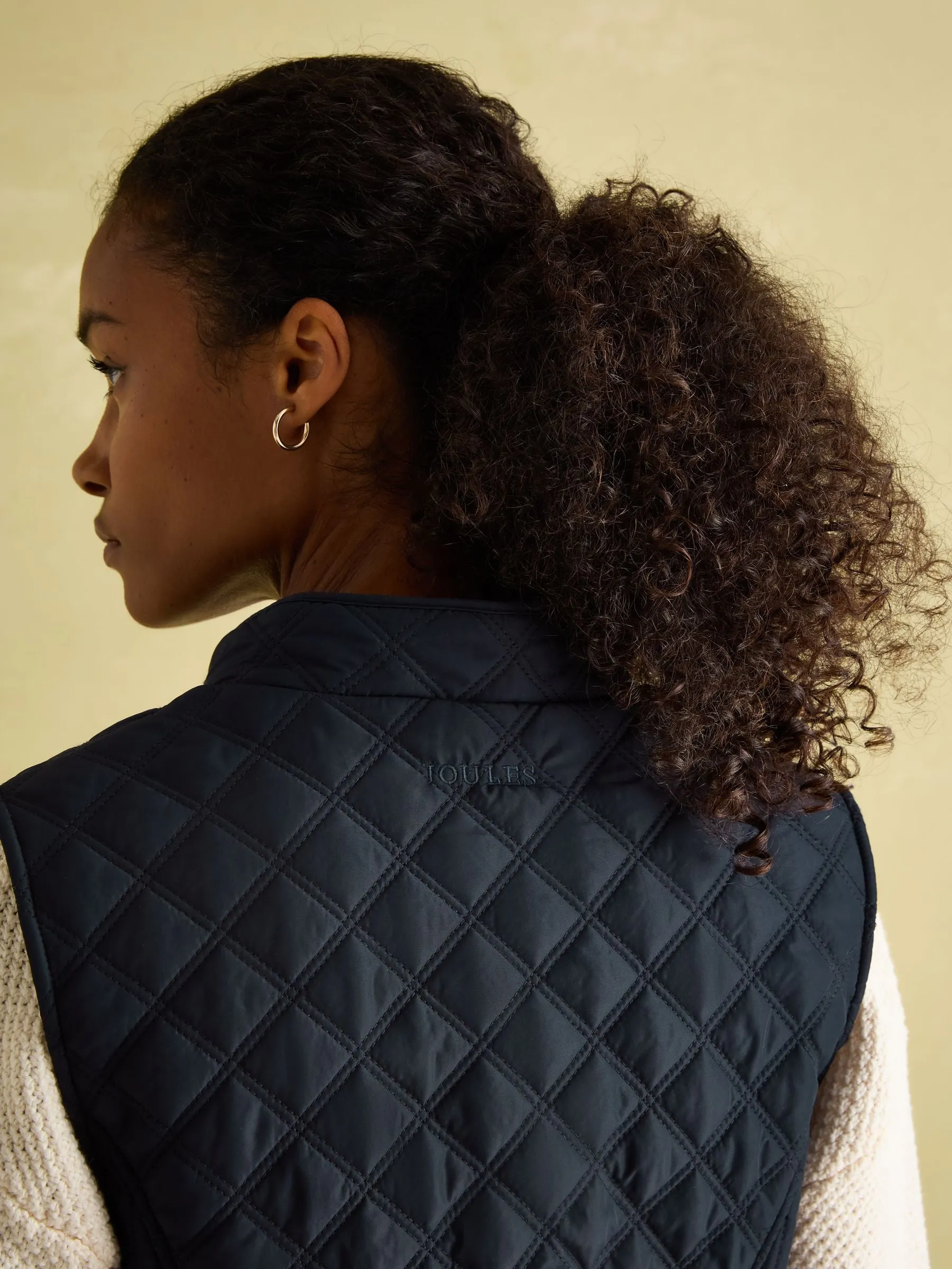 Joules Minx Showerproof Diamond Quilted Gilet