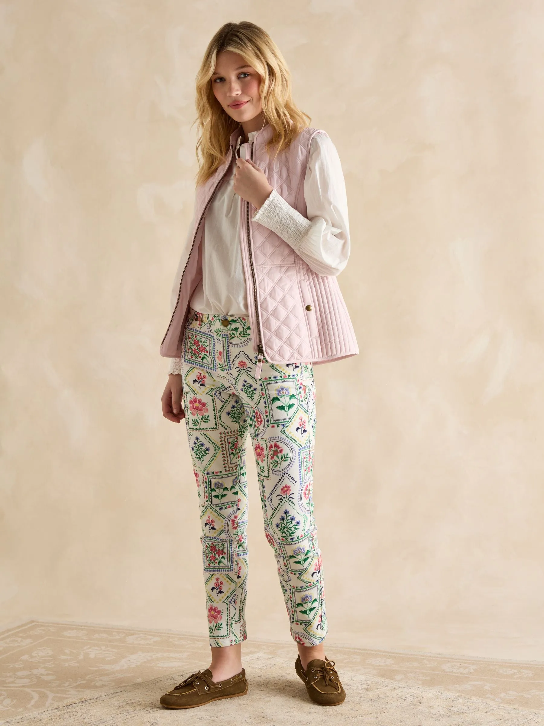 Joules Minx Showerproof Diamond Quilted Gilet