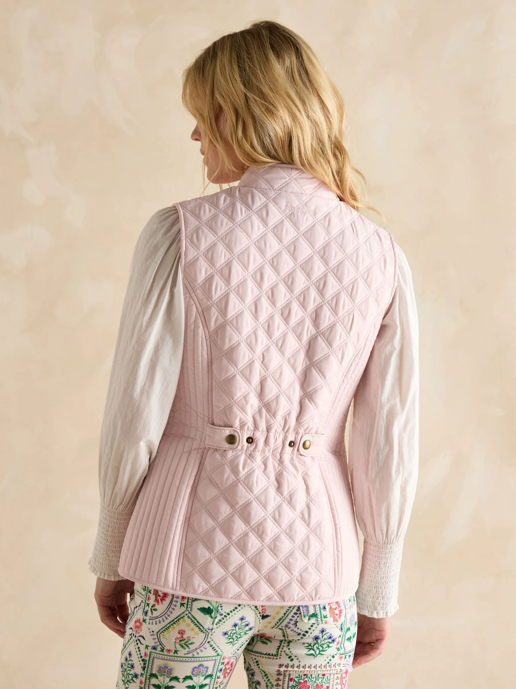 Joules Minx Showerproof Diamond Quilted Gilet