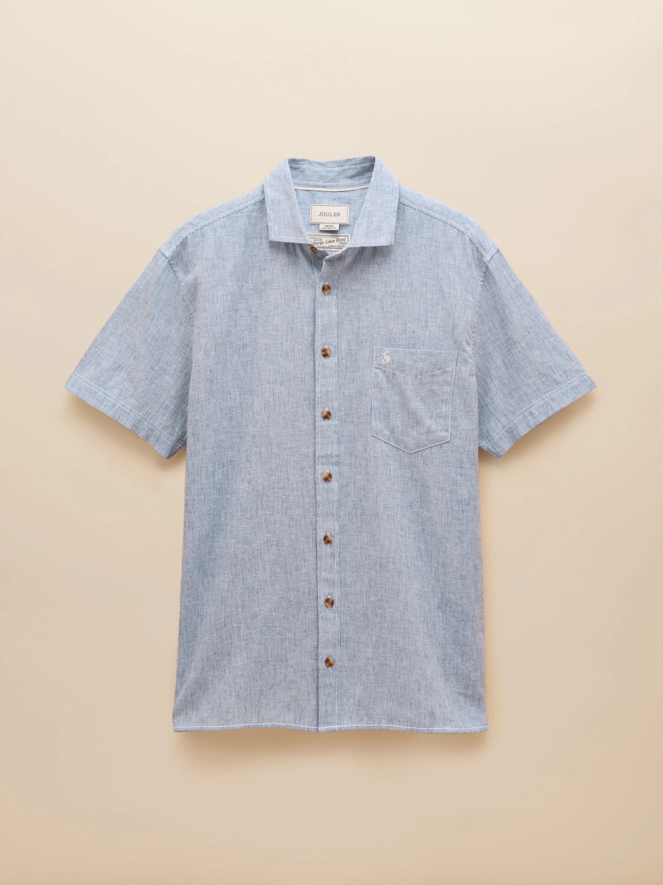Joules Short-Sleeve Linen Shirt