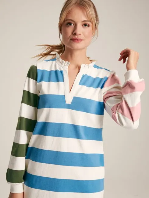 Joules Sophia Cotton Rugby Shirt Dress