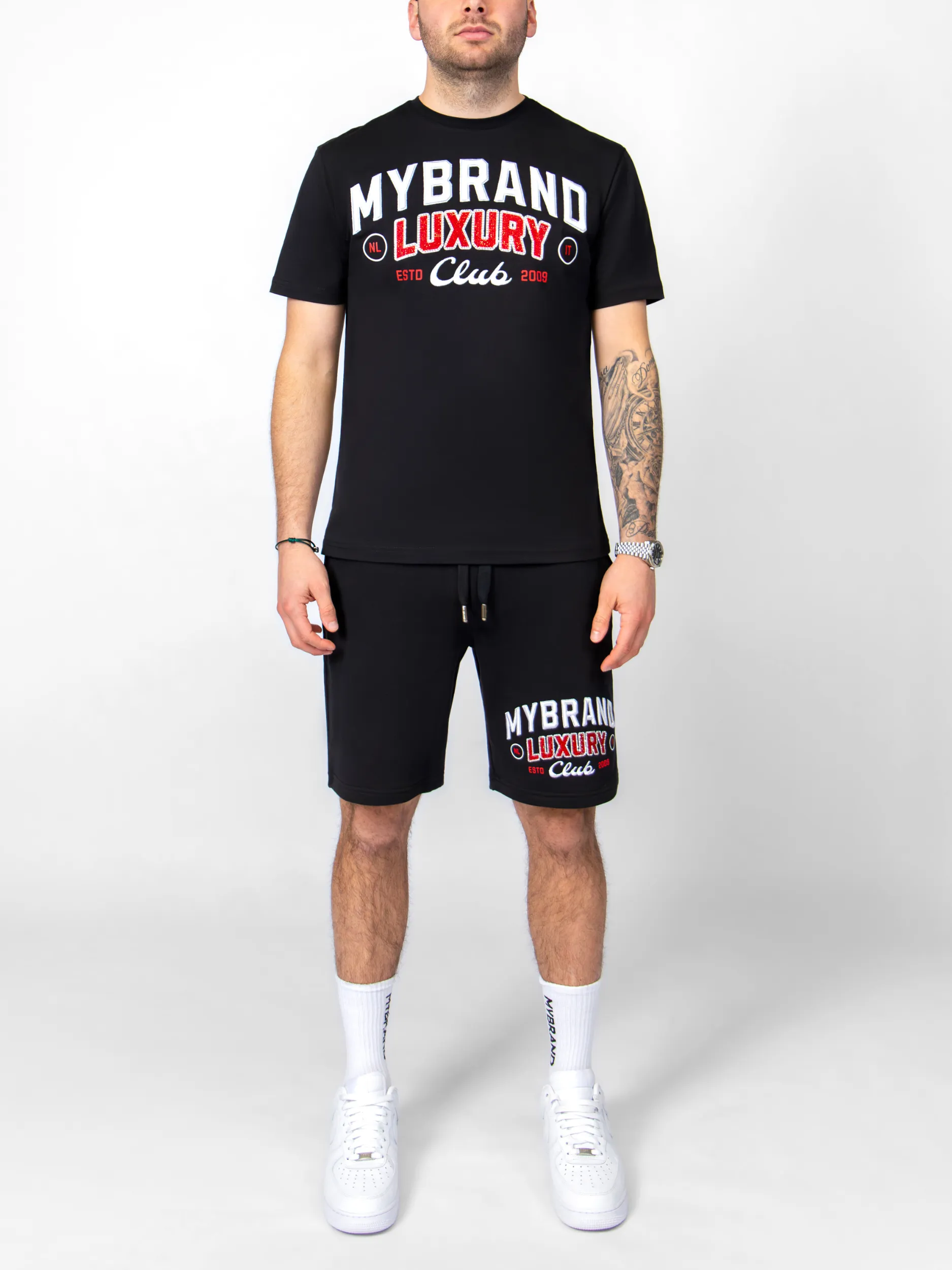 Luxury Club MYBRAND short | BLACK