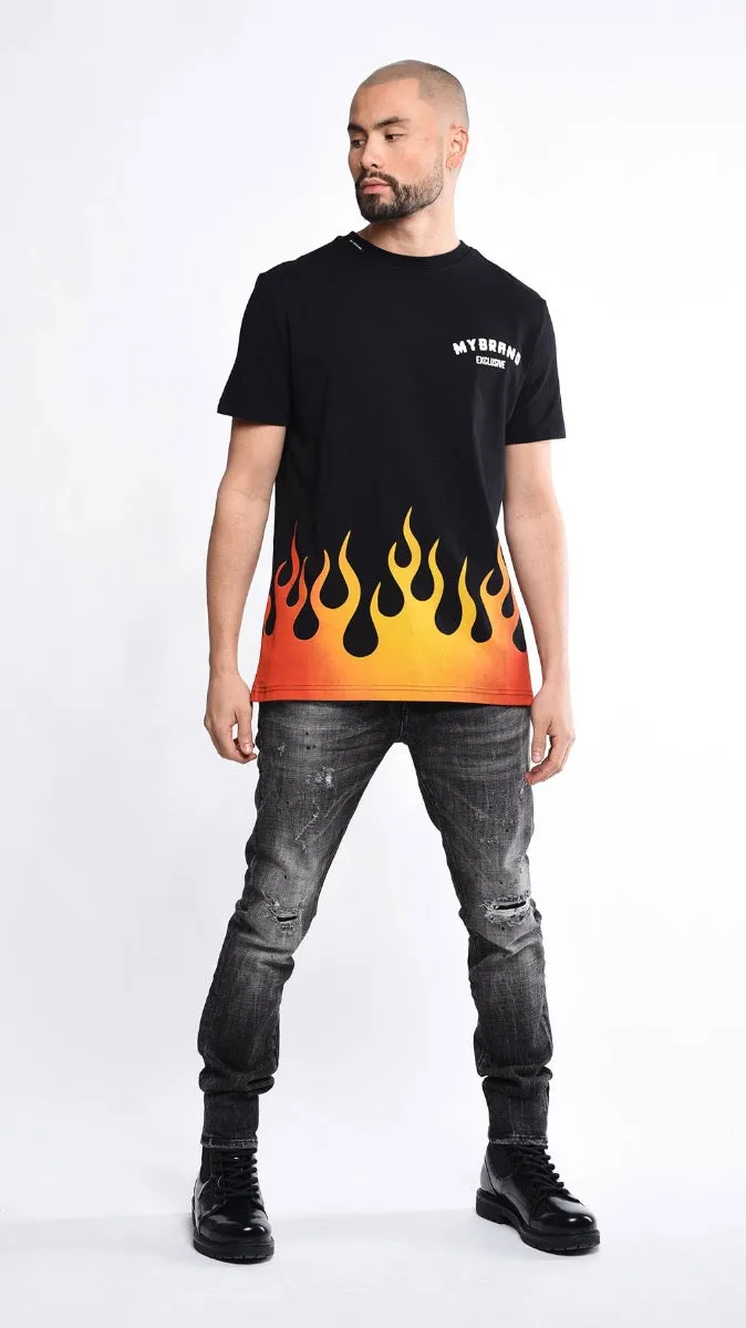 Mb Fire T-Shirt Black | BLACK