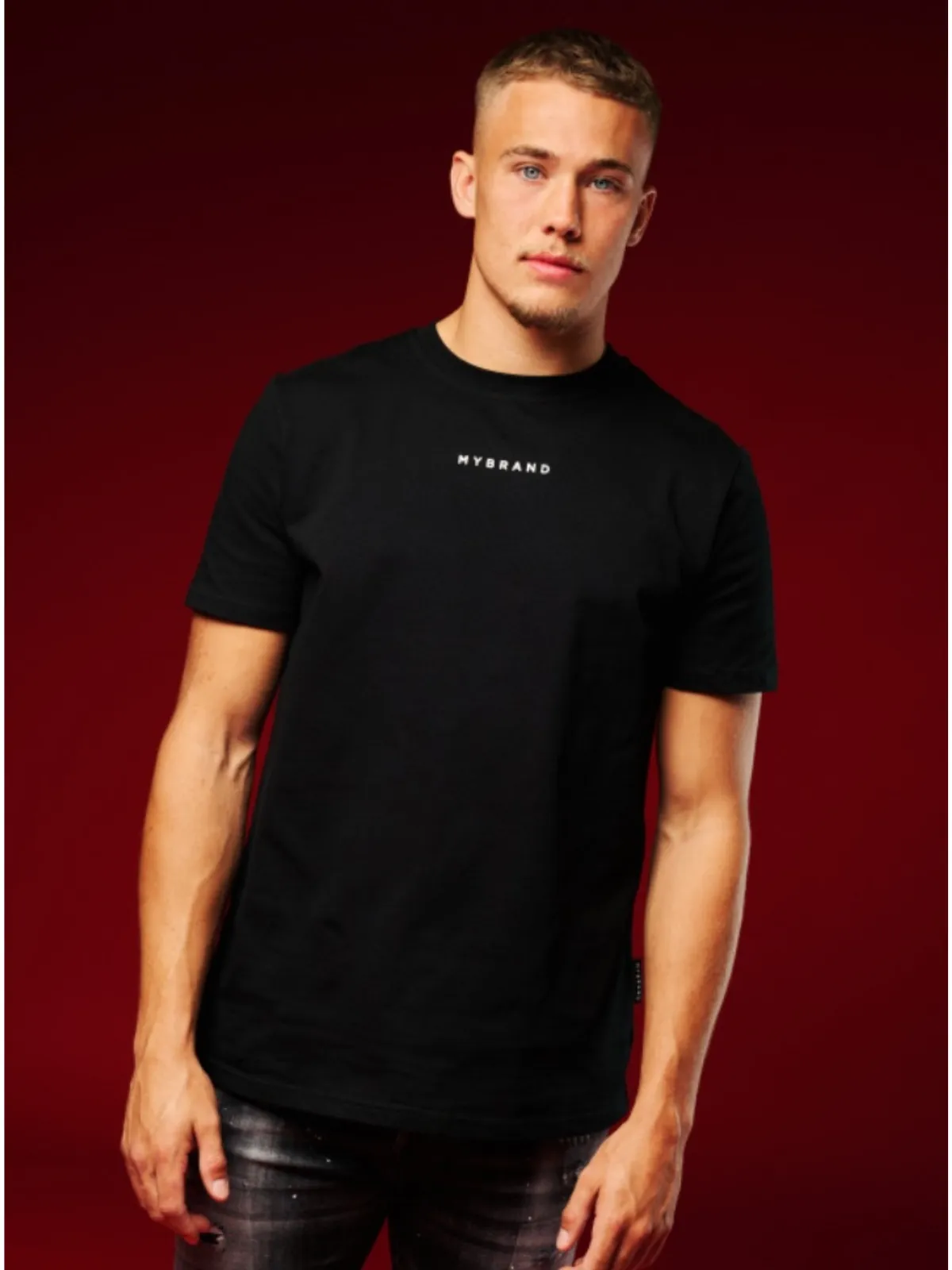 MY BRAND BACK TEXT T-SHIRT BLACK | BLACK