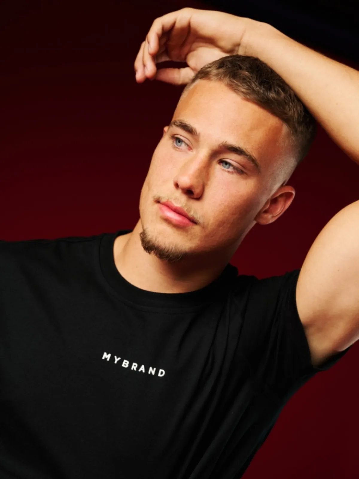 MY BRAND BACK TEXT T-SHIRT BLACK | BLACK