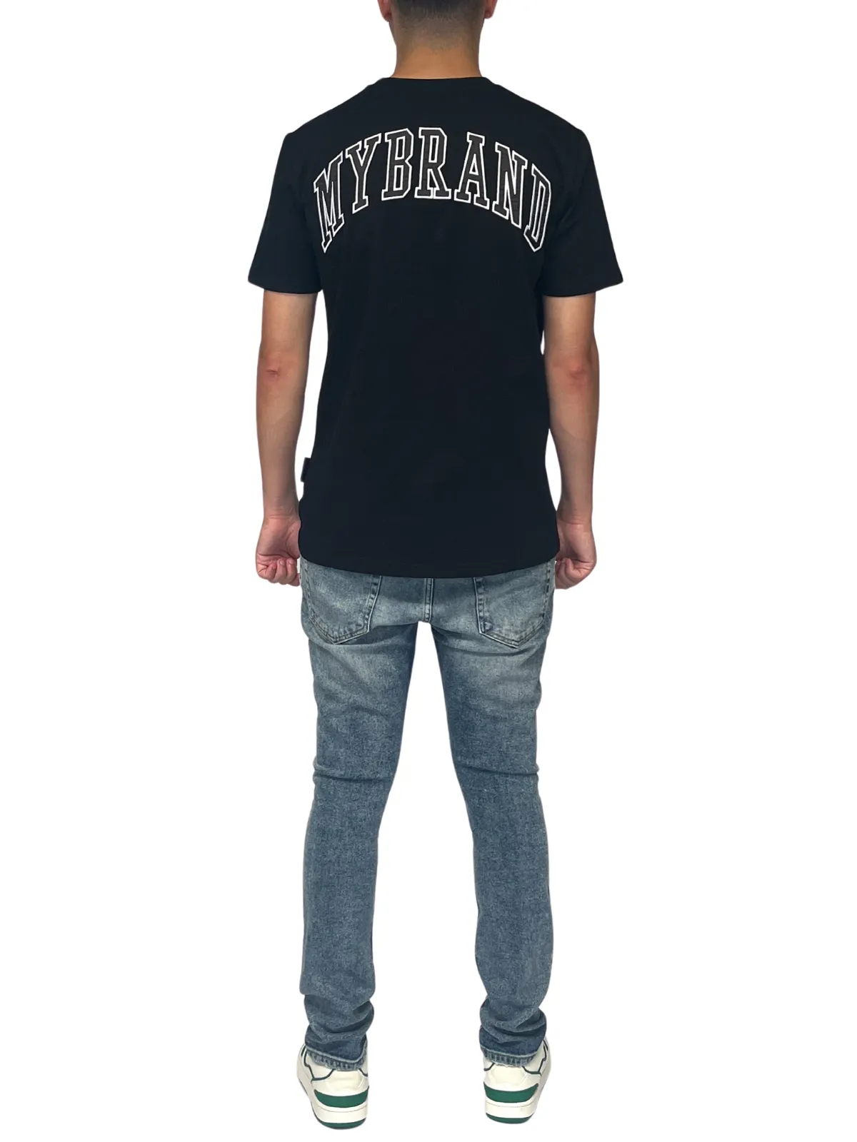 MY BRAND BACK TEXT T-SHIRT BLACK | BLACK