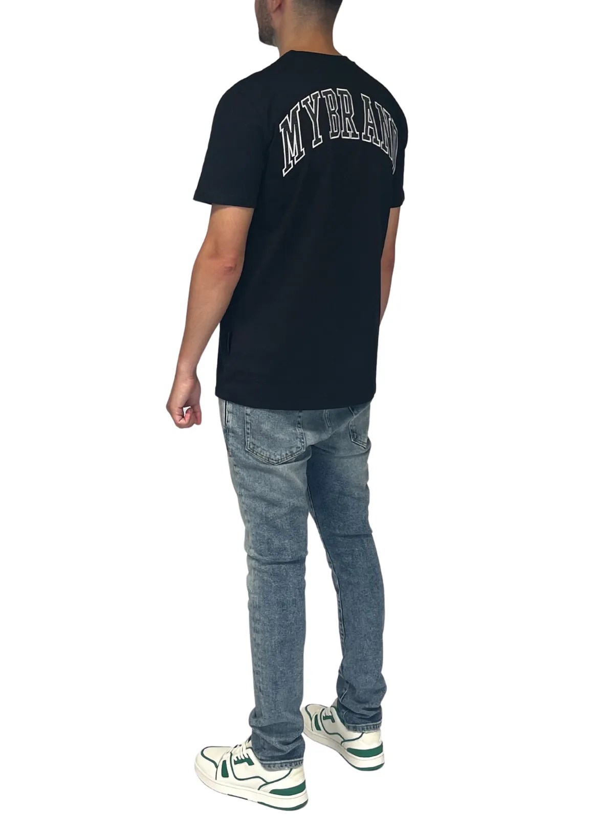 MY BRAND BACK TEXT T-SHIRT BLACK | BLACK