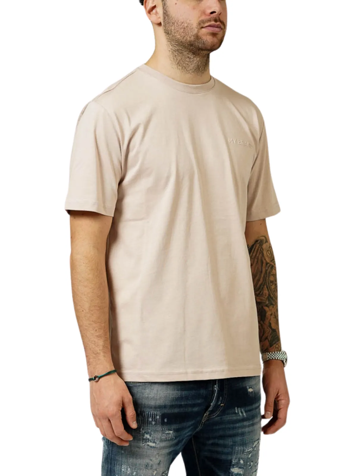 MY BRAND CHEST LOGO CAMEL T-SHIRT | CAMEL