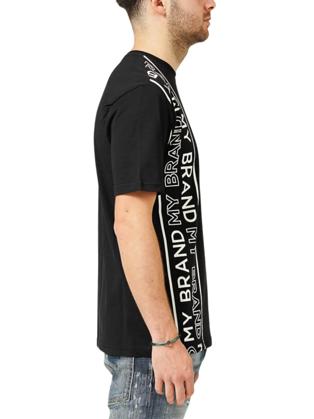 MY BRAND LINES BLACK T-SHIRT | BLACK