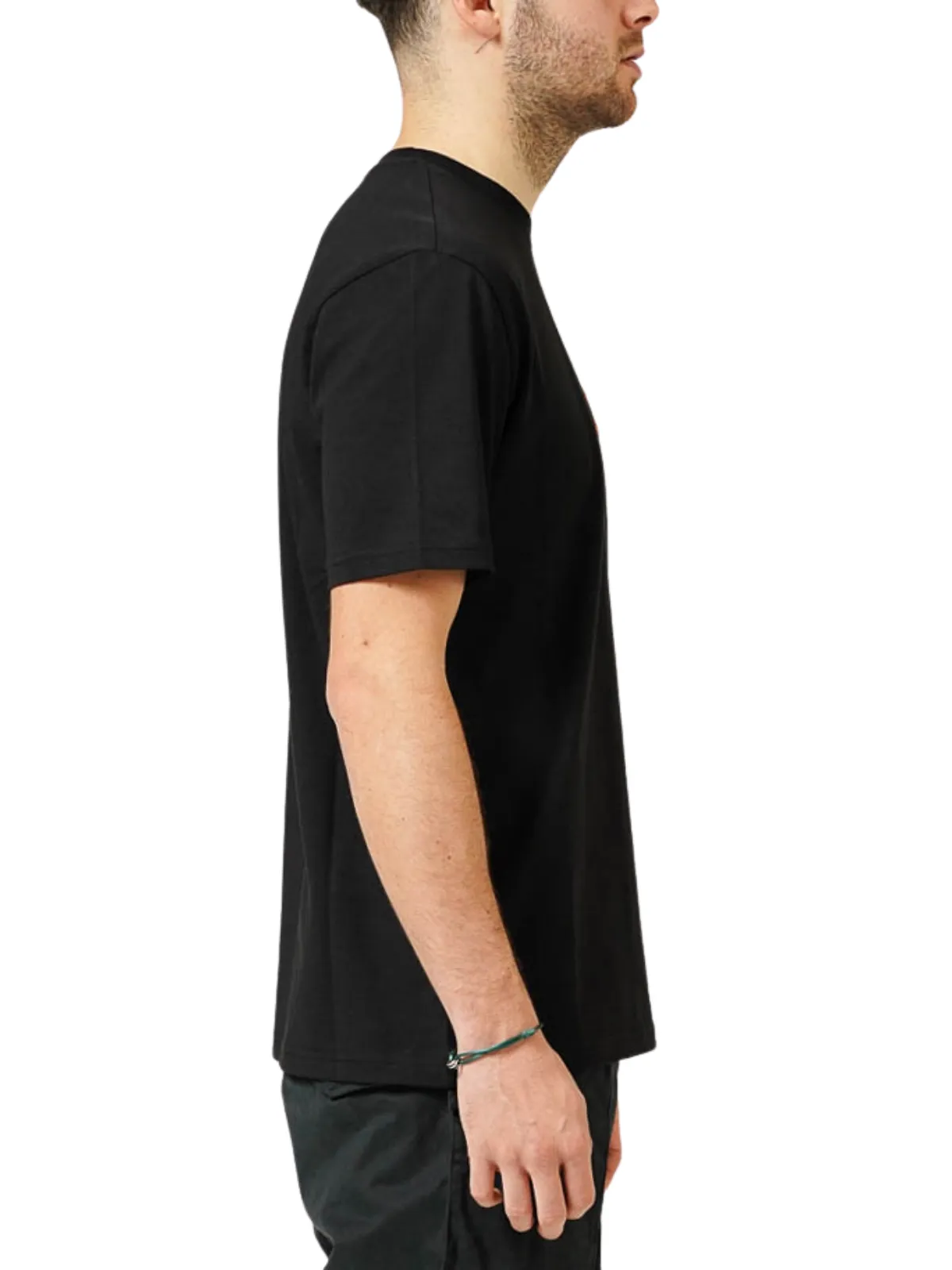 MY BRAND POPUP LOGO CHEST BLACK T-SHIRT | BLACK