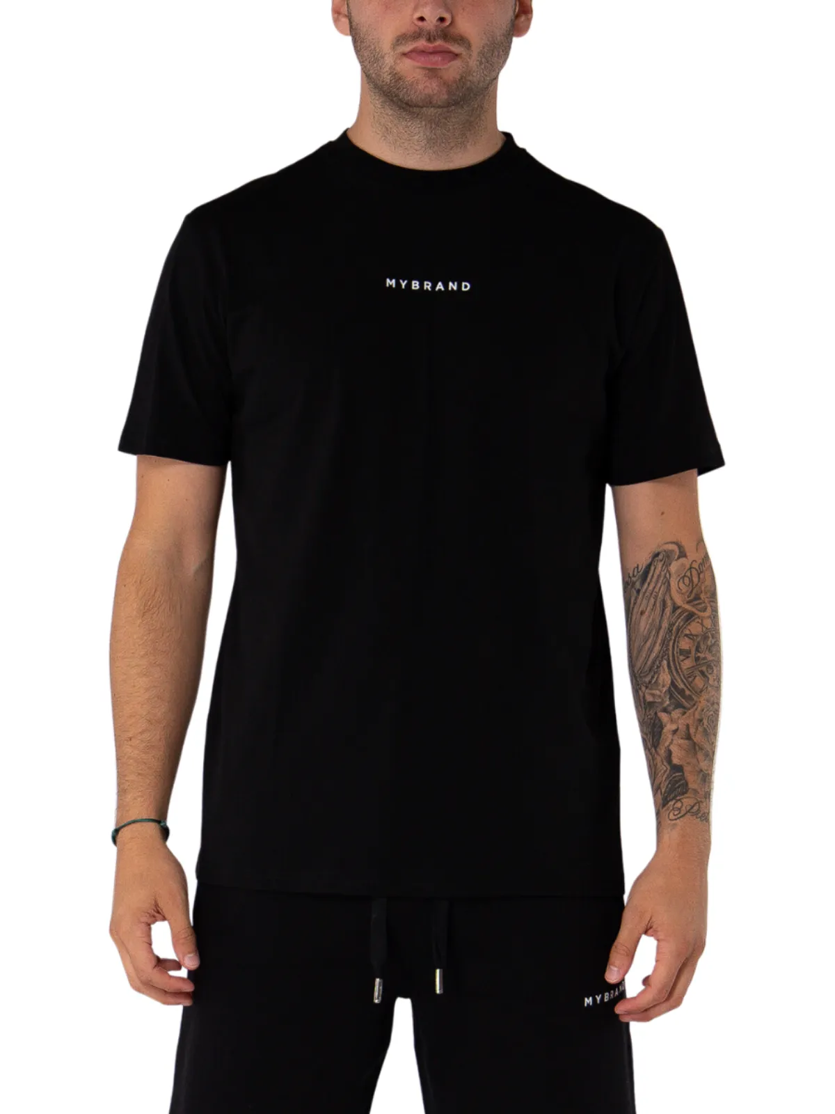My Brand Rainbow College T-shirt Black | BLACK