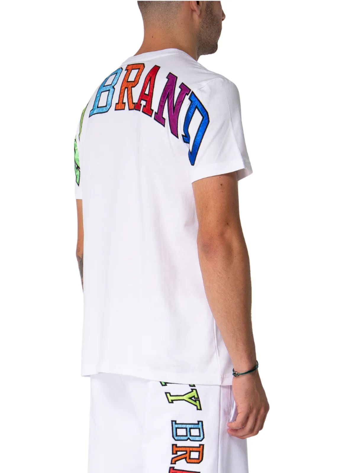 My Brand Rainbow College T-Shirt White | WHITE