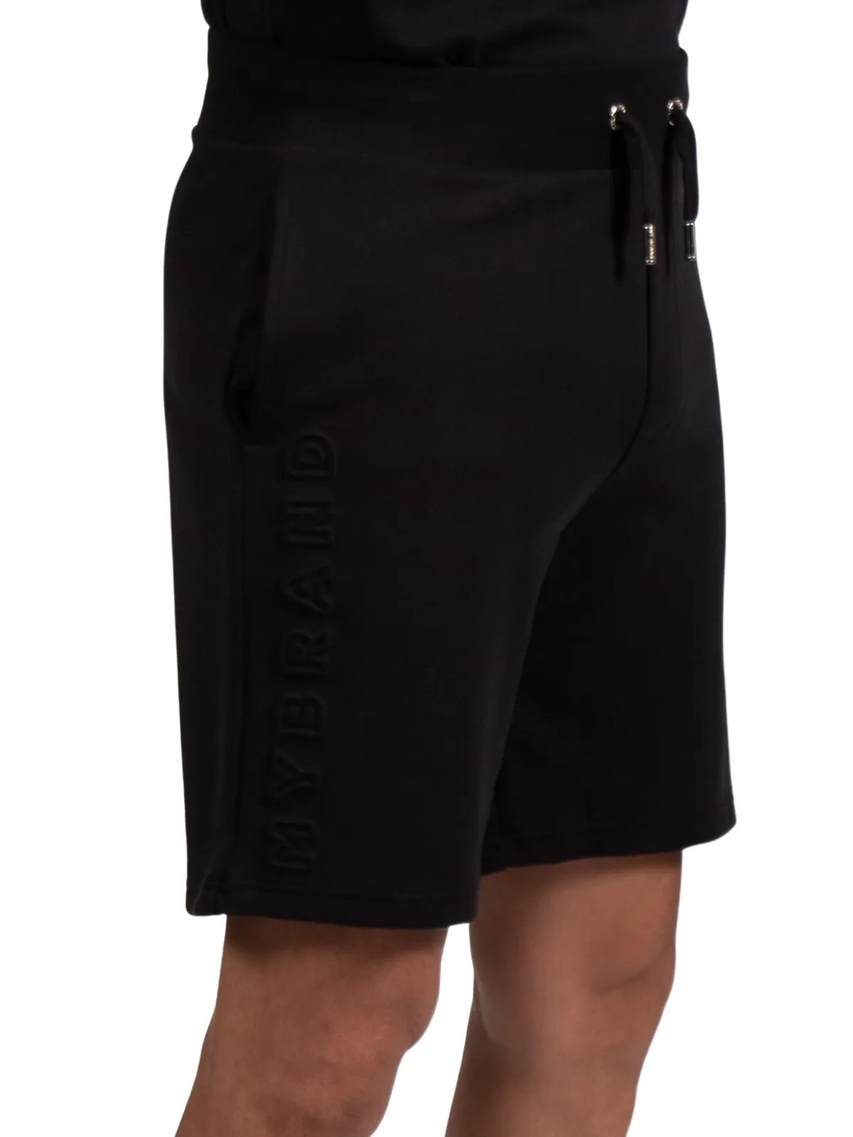 MYBRAND Embosed Statement Short Black | BLACK