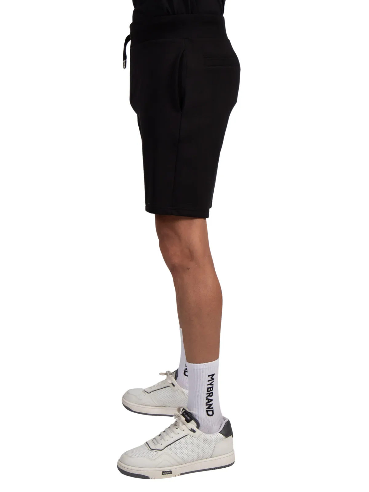 MYBRAND Embosed Statement Short Black | BLACK