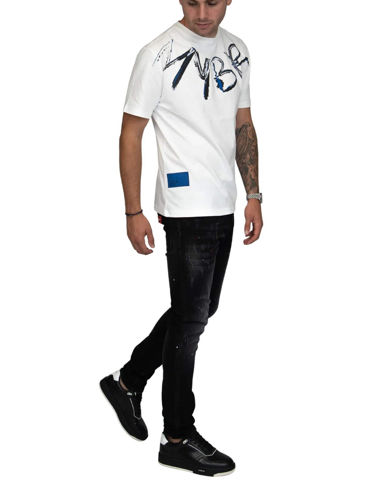 MYBRAND Signature Scribble Tee | OFF-WHITE
