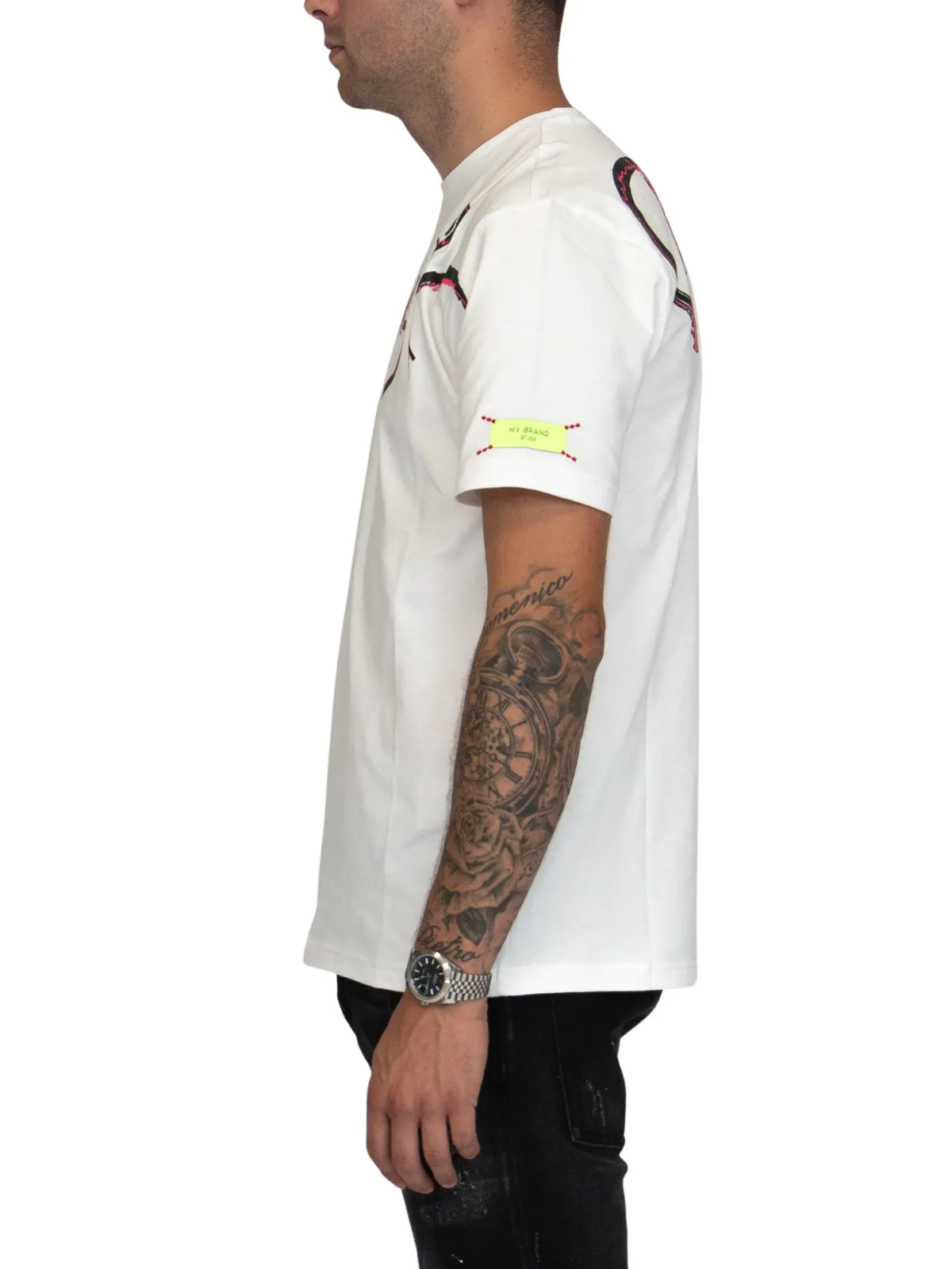 MYBRAND Signature Scribble Tee | OFF-WHITE