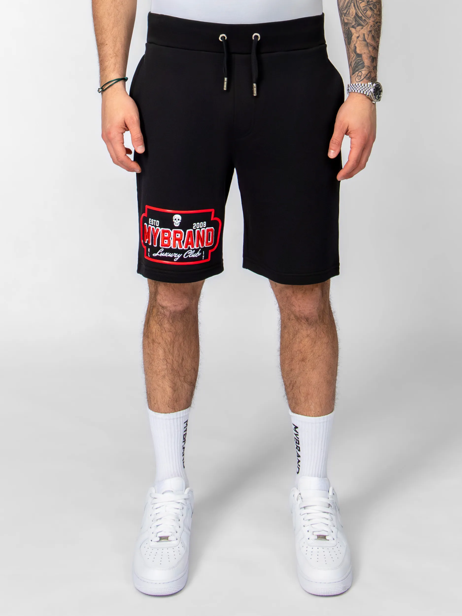 MYBRAND Skull Luxery club Short | BLACK