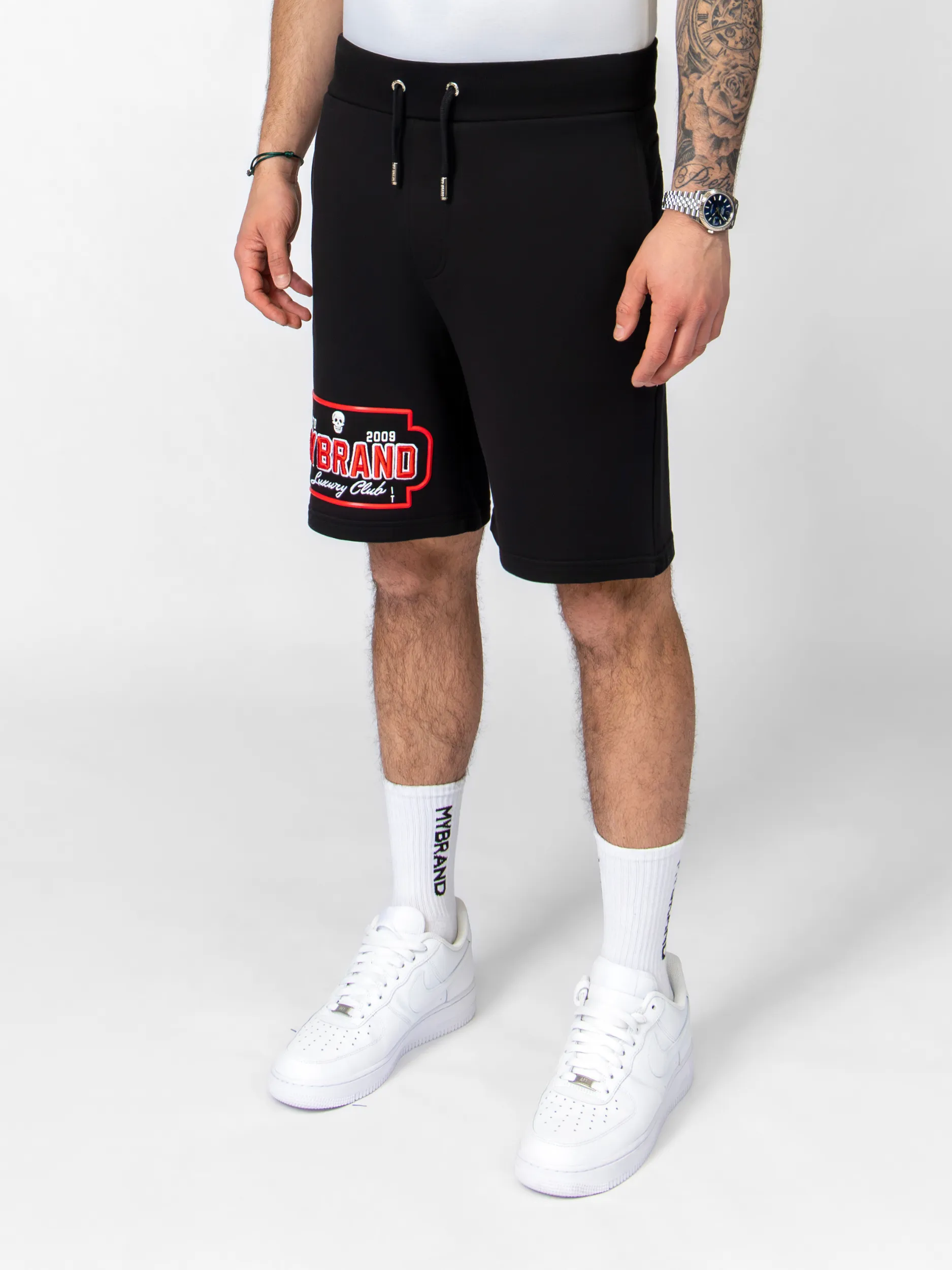 MYBRAND Skull Luxery club Short | BLACK