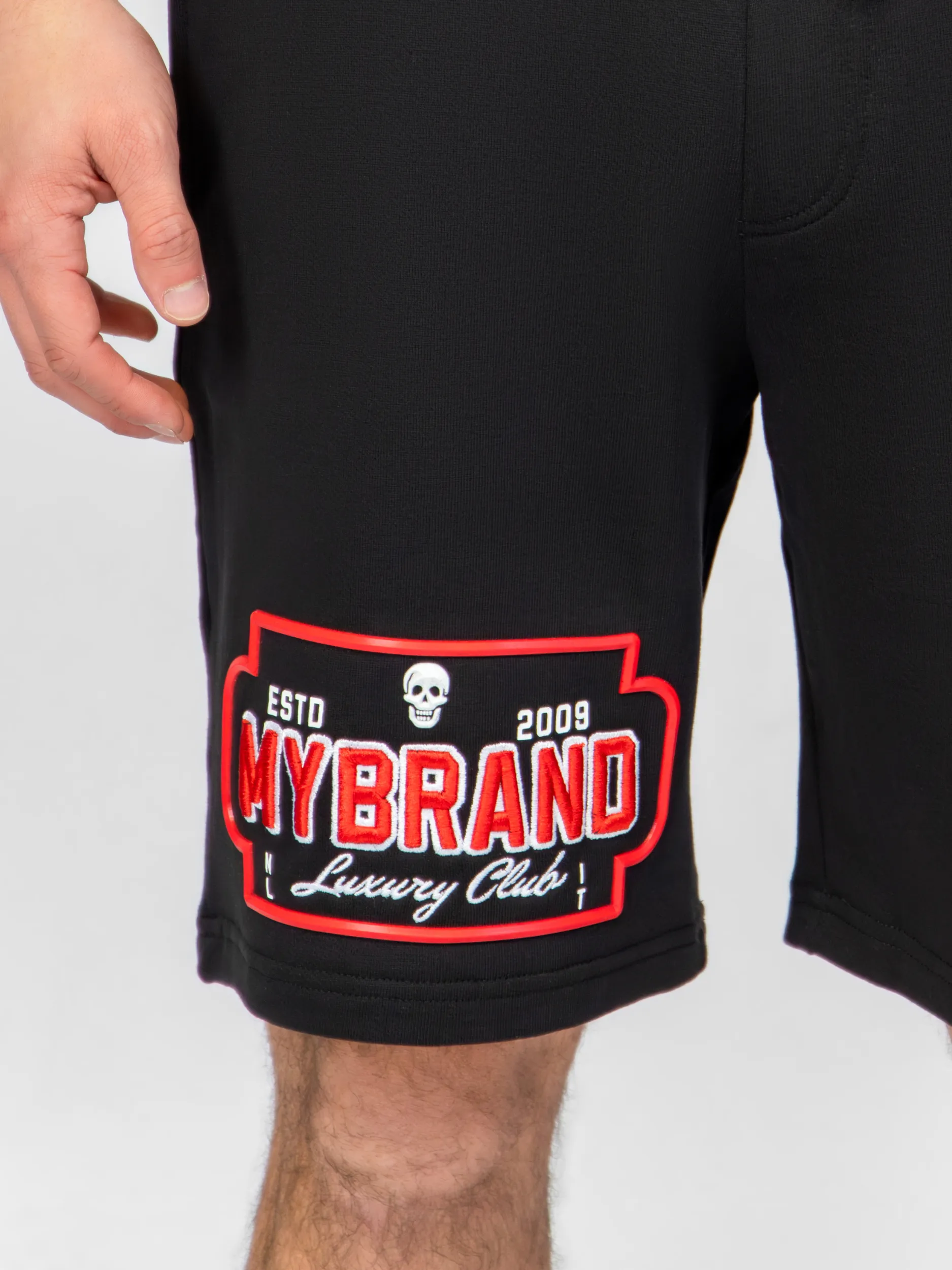 MYBRAND Skull Luxery club Short | BLACK