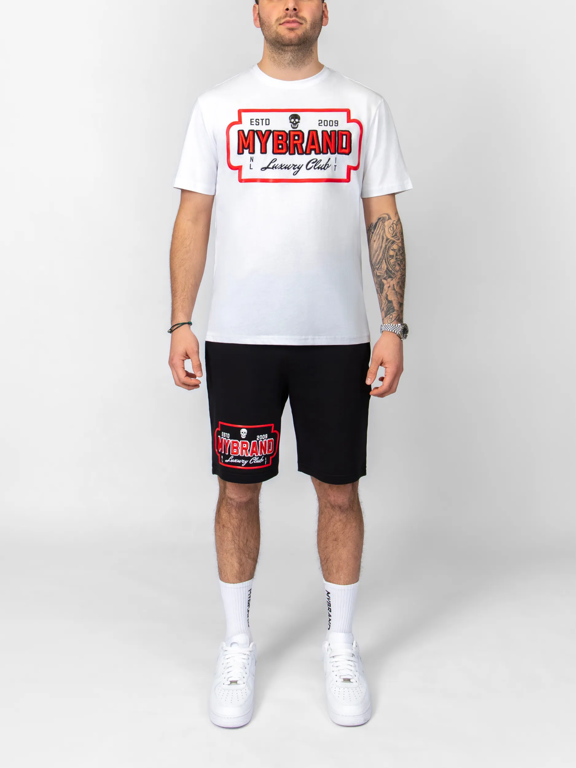 MYBRAND Skull Luxery club Short | BLACK