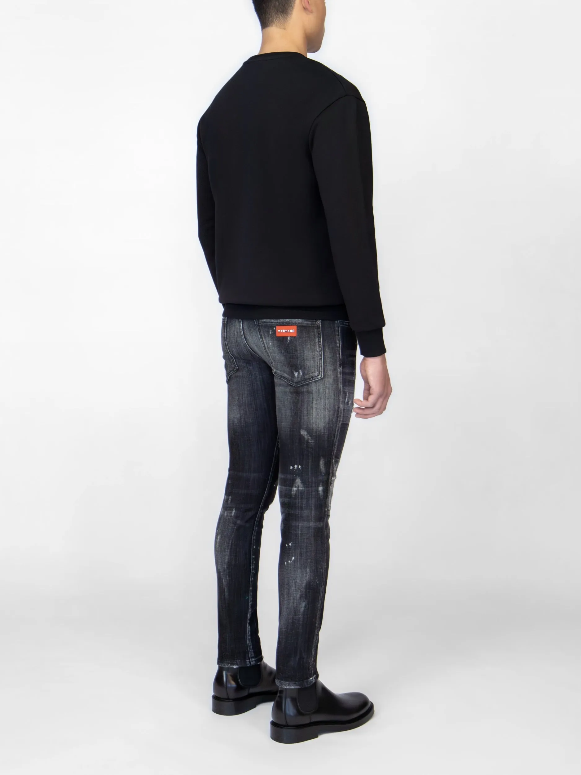 MYBRAND STRASS MILAN MEMBERS CLUB SWEATER | BLACK