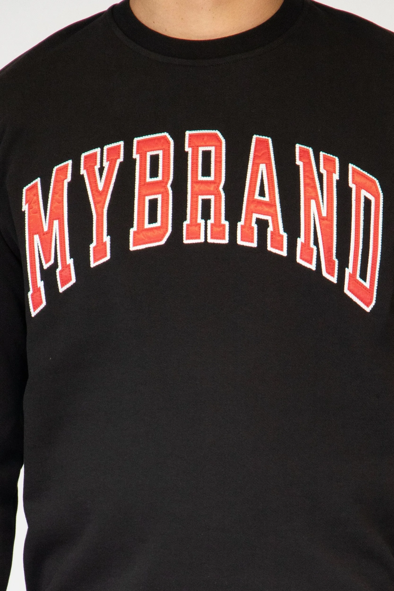 MYBRAND VARSITY RED COLLEGE  SWEATER | BLACK