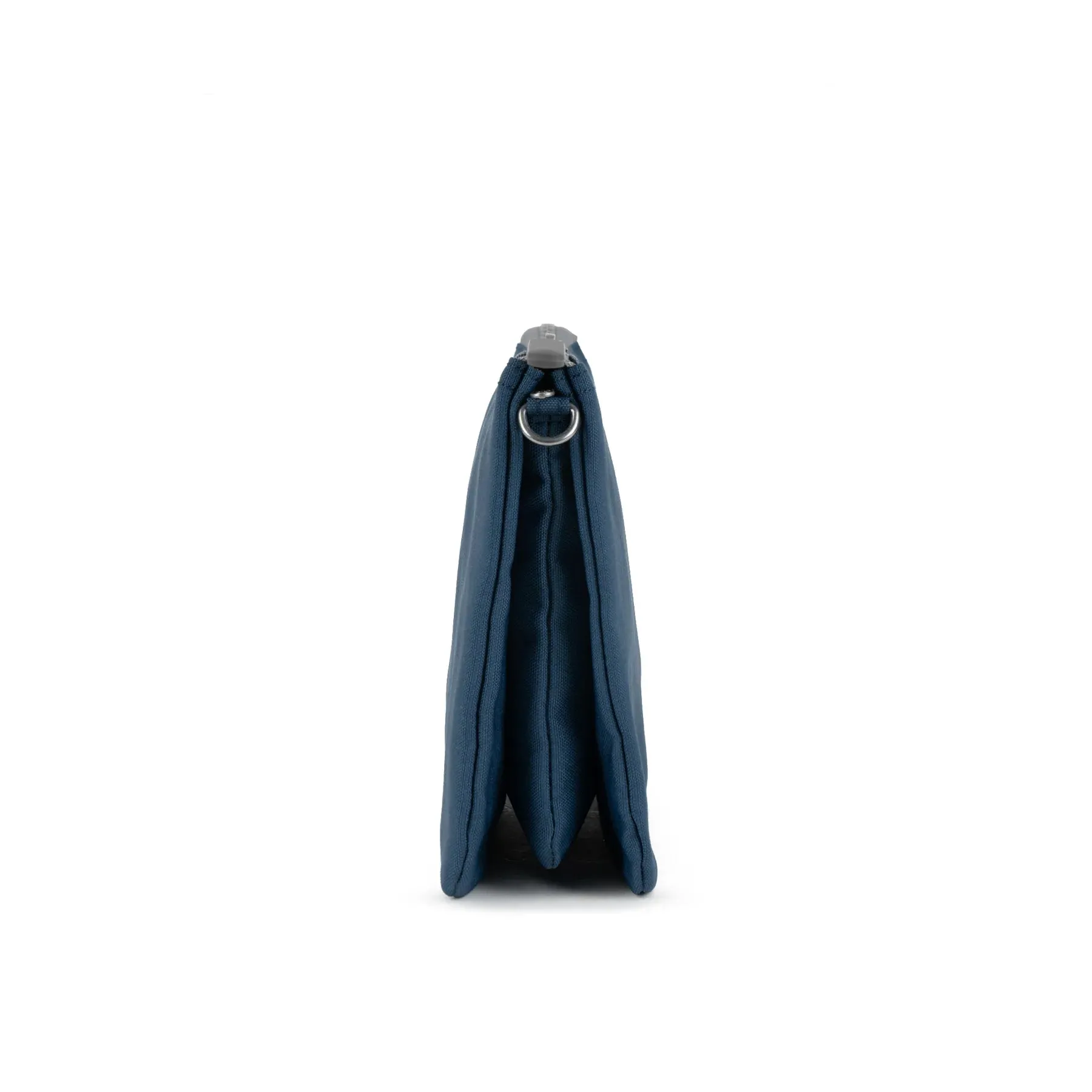 ROKA Carnaby XL Recycled Canvas Deep Blue Crossbody Bag