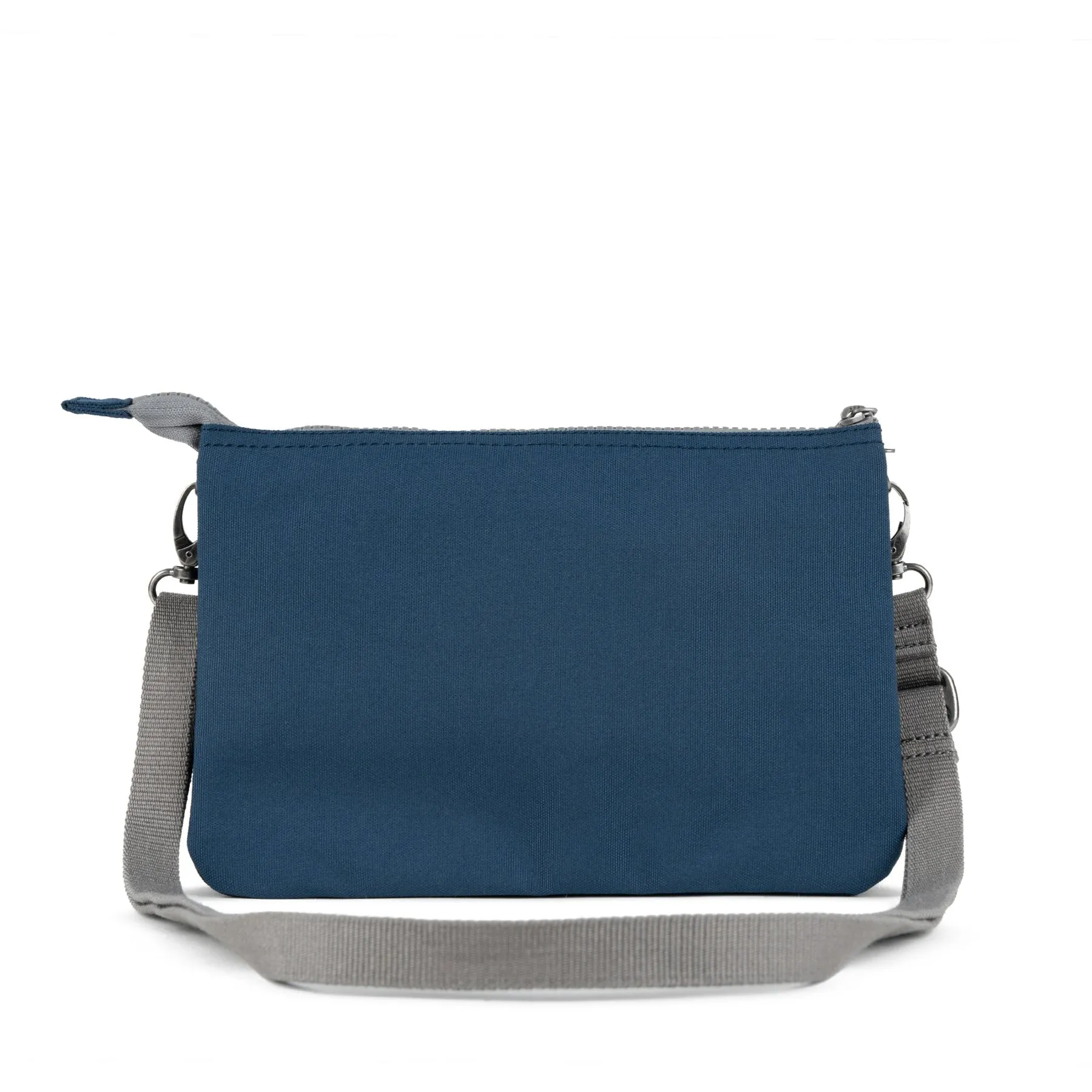 ROKA Carnaby XL Recycled Canvas Deep Blue Crossbody Bag