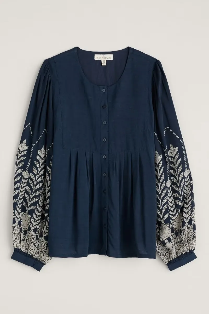 Seasalt High Woods Blouson Sleeve Shirt