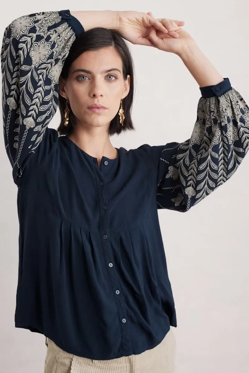 Seasalt High Woods Blouson Sleeve Shirt