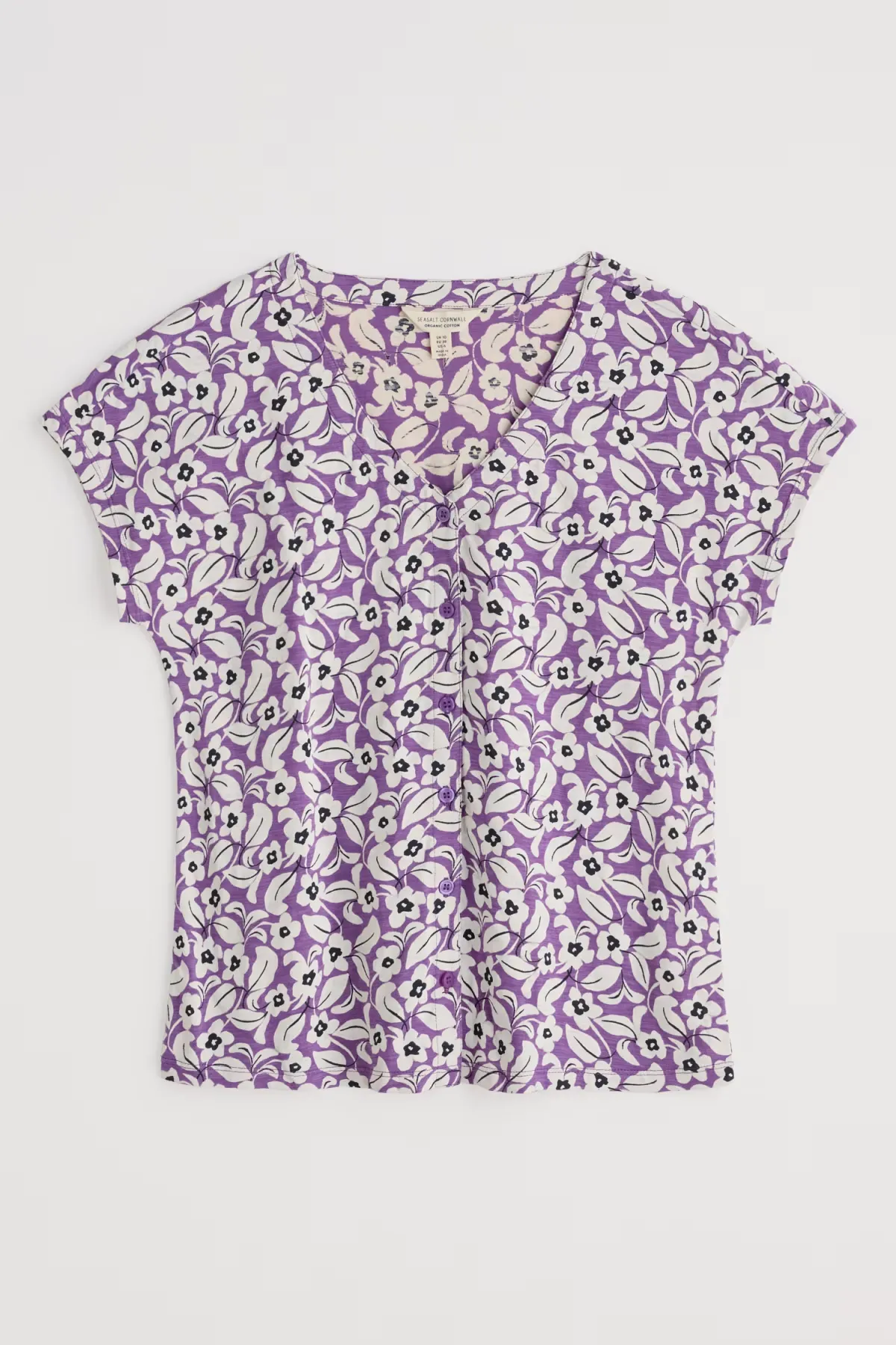 Seasalt Studio Glass V-Neck Jersey Top