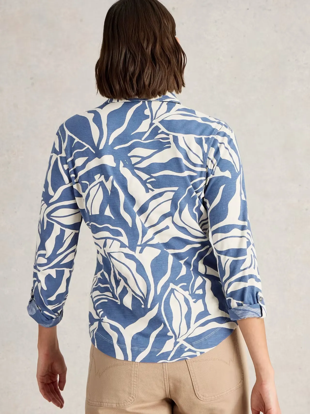 White Stuff Annie Mid-Sleeve Jersey Shirt