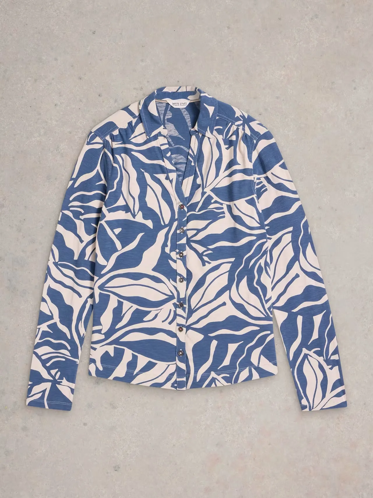White Stuff Annie Mid-Sleeve Jersey Shirt