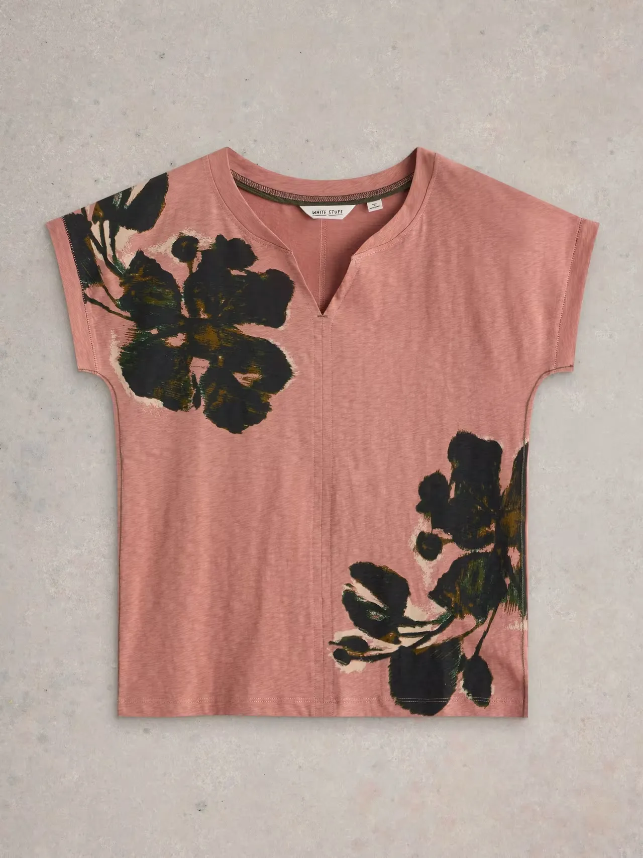 White Stuff Nelly Notch Neck T-Shirt