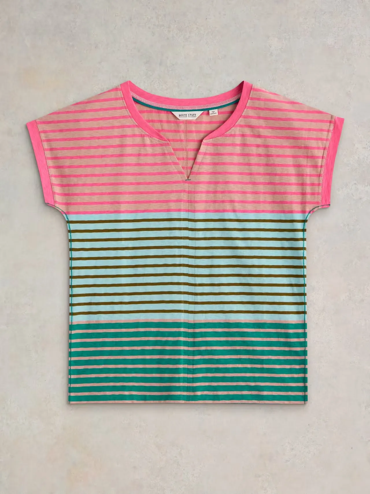 White Stuff Nelly Notch Neck T-Shirt