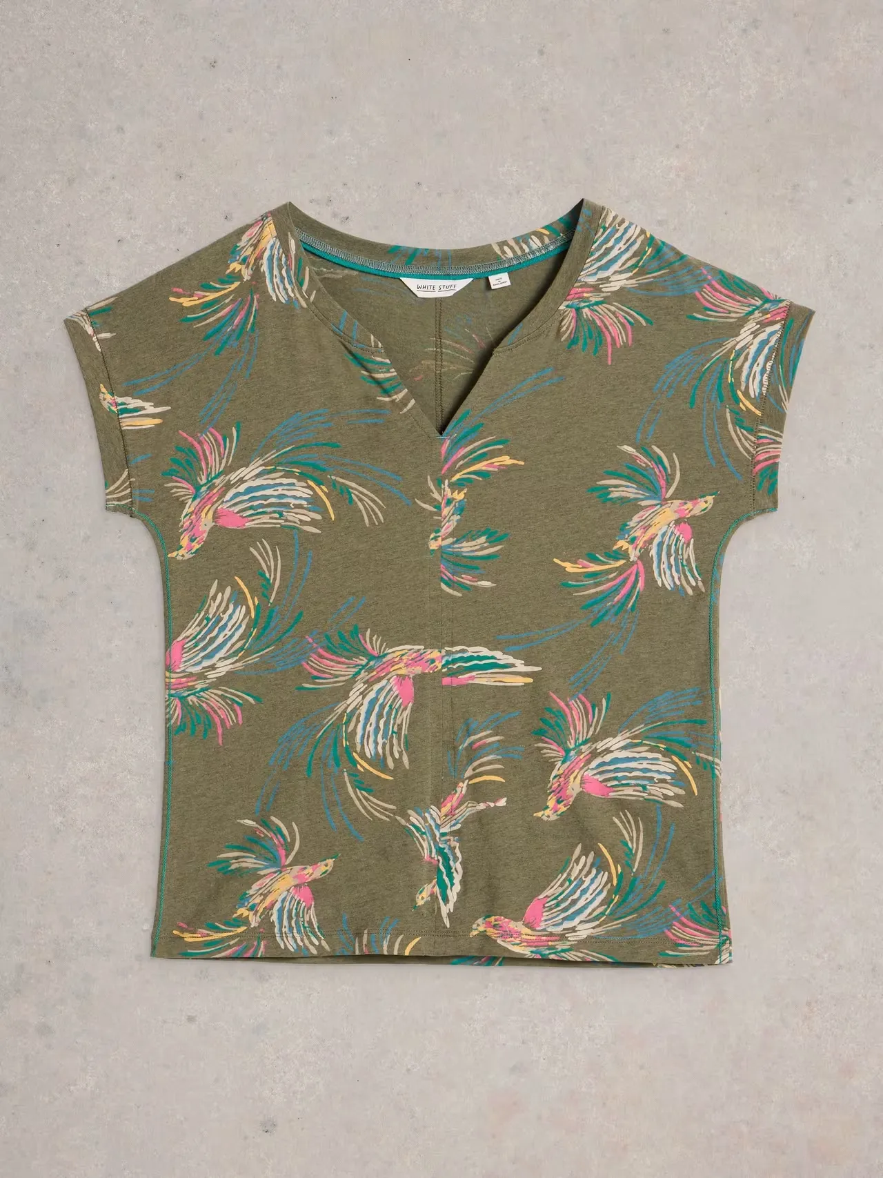 White Stuff Nelly Notch Neck T-Shirt