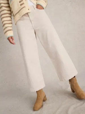 White Stuff Tia Wide Leg Crop Jean