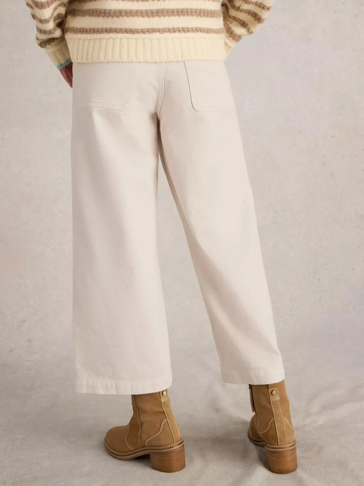 White Stuff Tia Wide Leg Crop Jean
