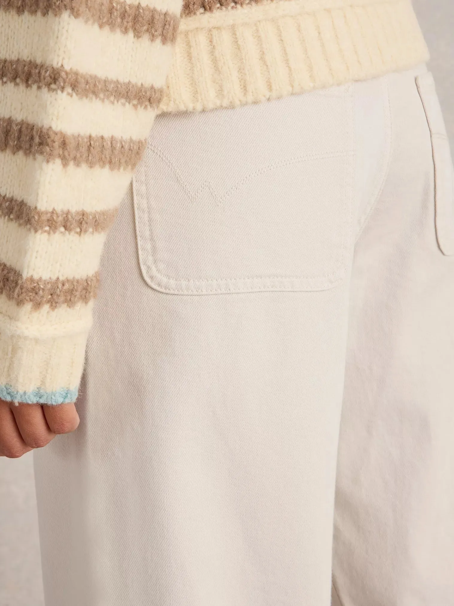 White Stuff Tia Wide Leg Crop Jean